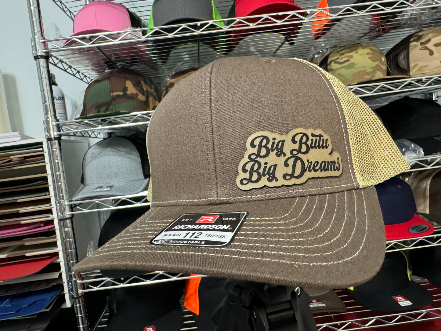 Big B Big Dreams Brown and Beige Trucker