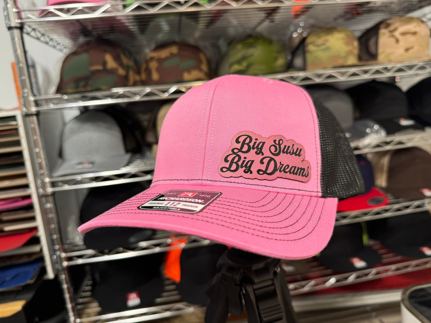 Big Susu Big Dreams - Pink and black trucker