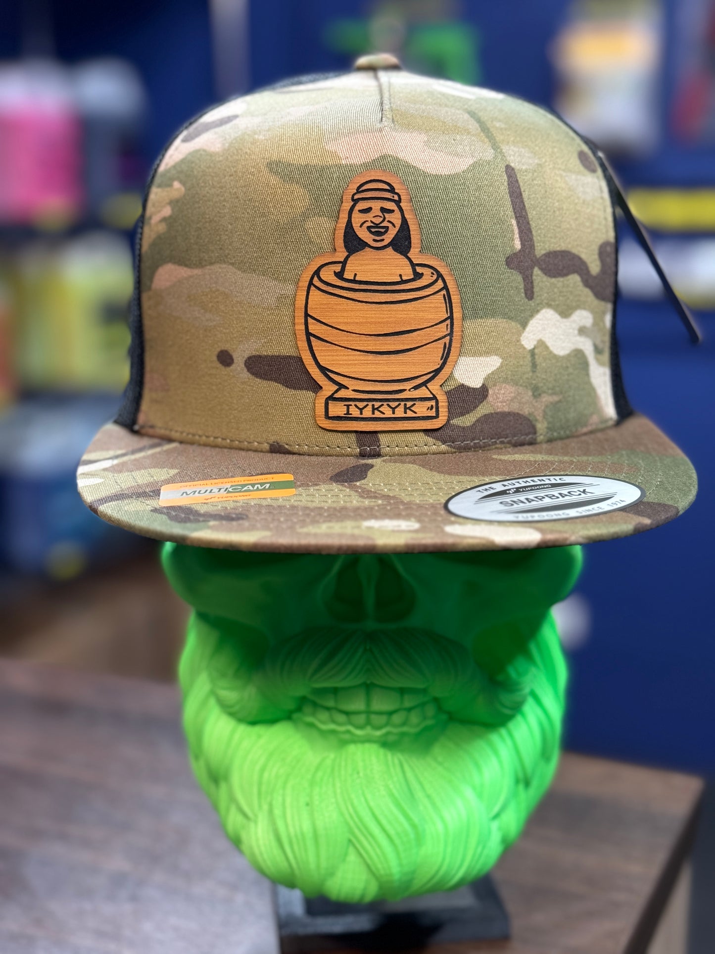 IYKYK Camo Trucker hat