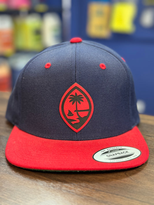 Guam Seal Red and Blue Snap back